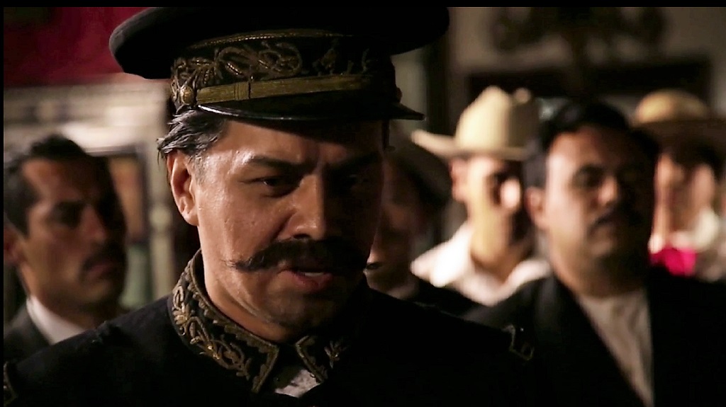 Actor Alan Del Castillo como Francisco Villa en la serie Coleccionista
